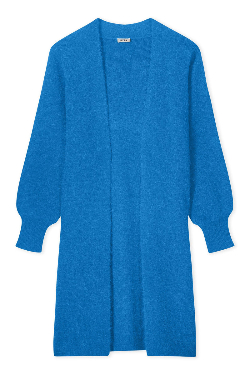 Long hot sale teal cardigan